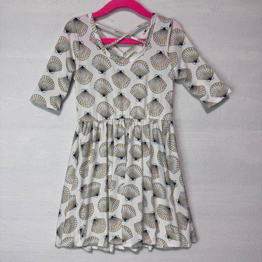 Dotdotsmile Dress Size 3/4 Sea Shell Print New Without Tags - Picture 6 of 7